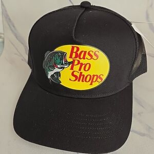 Lot 3 Bass Pro Shops Hat Mesh Adjustable SnapBack Trucker Baseball Fishing NWT